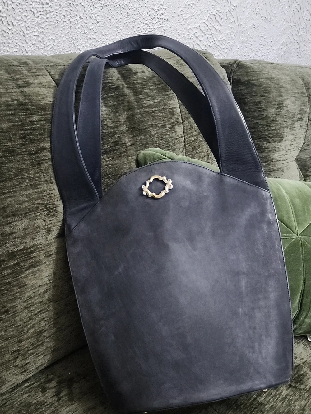 Bally Rare Nubuck Leather Shoulder Bag Vintage Luxury Pristine